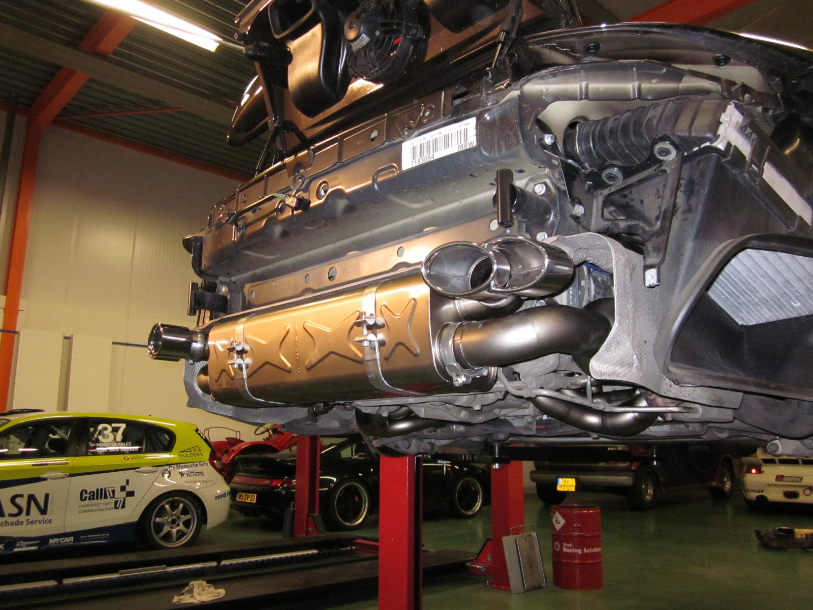 Porsche Turbo met performance exhaust